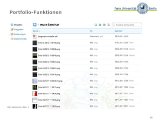 25
Portfolio-Funktionen
 