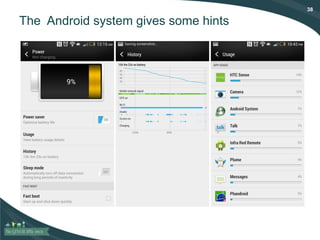 38
The Android system gives some hints
 