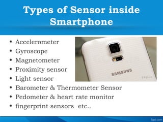Smartphone sensor and gesture Slide 6