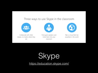 Skype
https://education.skype.com/