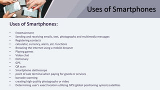 Smart phones  (Prersentation)