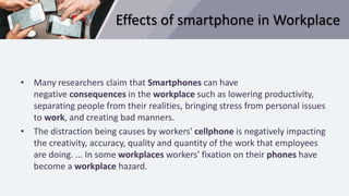 Smart phones  (Prersentation)