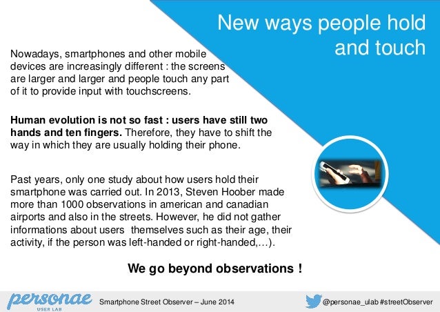 Smartphone Street Observer (english version) Slide 3