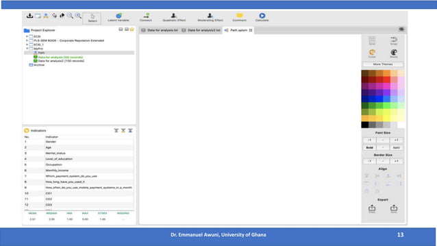 Doing Research with PLS_SEM using SmartPLS | PPTX