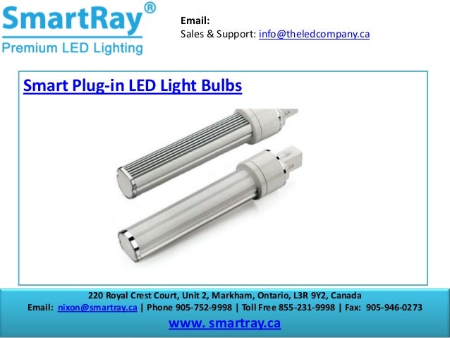 Smart Plug-in LED Light Bulbs Canada