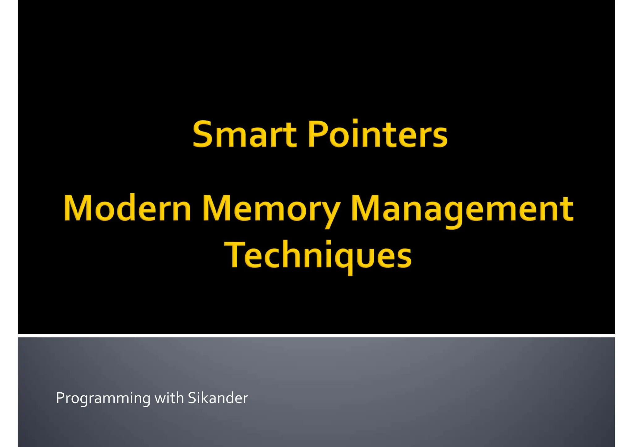 Programming with Sikander
 