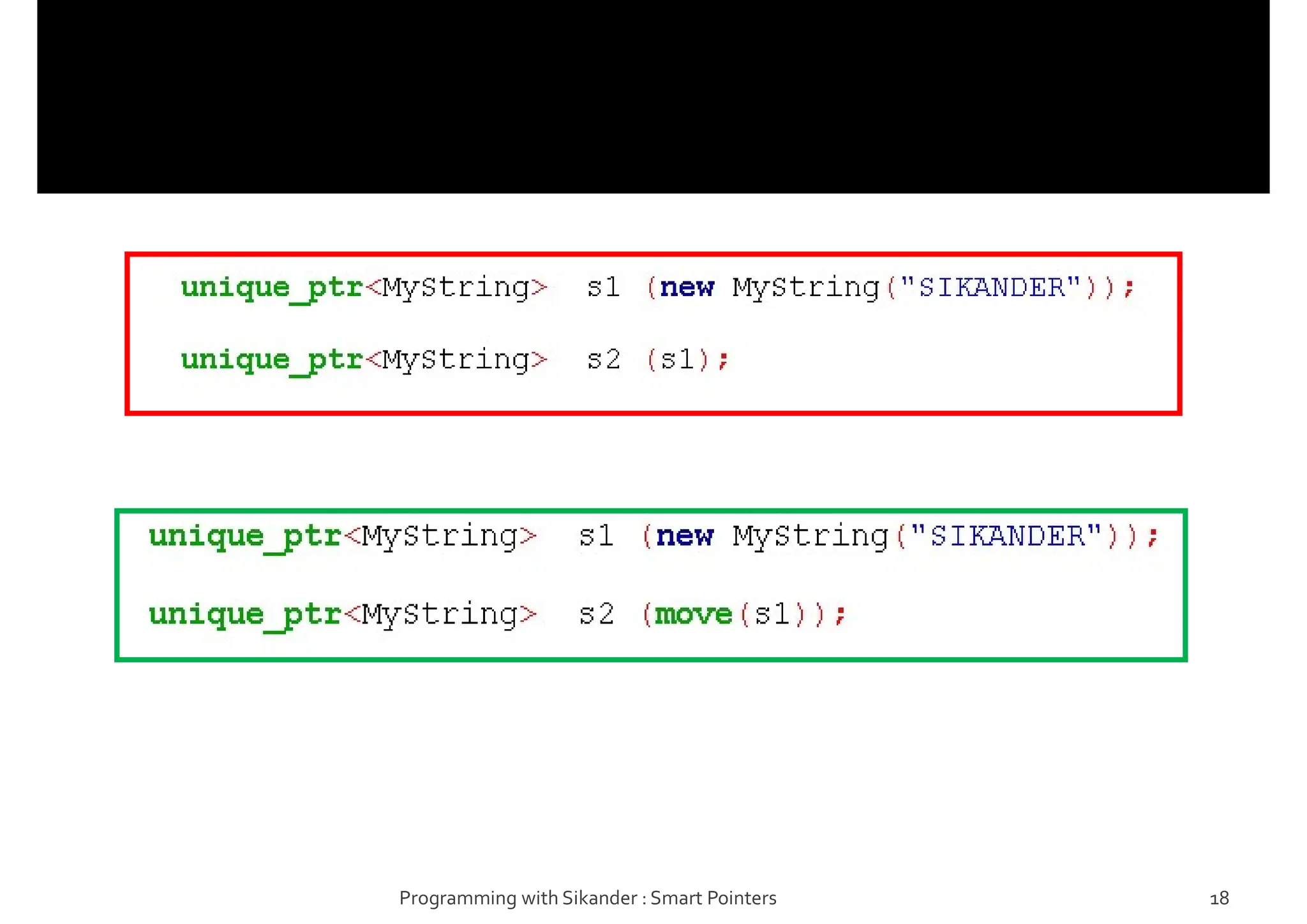 Programming with Sikander : Smart Pointers 18
 