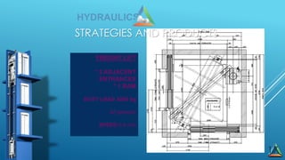 17
FREIGHT LIFT
* 2 ADJACENT
ENTRANCES
* 1 RAM
DUTY LOAD 3200 kg
42 persons
SPEED 0,4 m/s
HYDRAULICS
STRATEGIES AND PRODUCTS
 