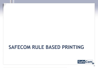 Safecom Error Message Smart Printing Technical Presentation | PPT