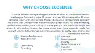 Smart Professional-Grade Radon Monitoring Solutions by Ecosense | PPTX