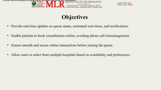 smart queue management system which helps | PPTX