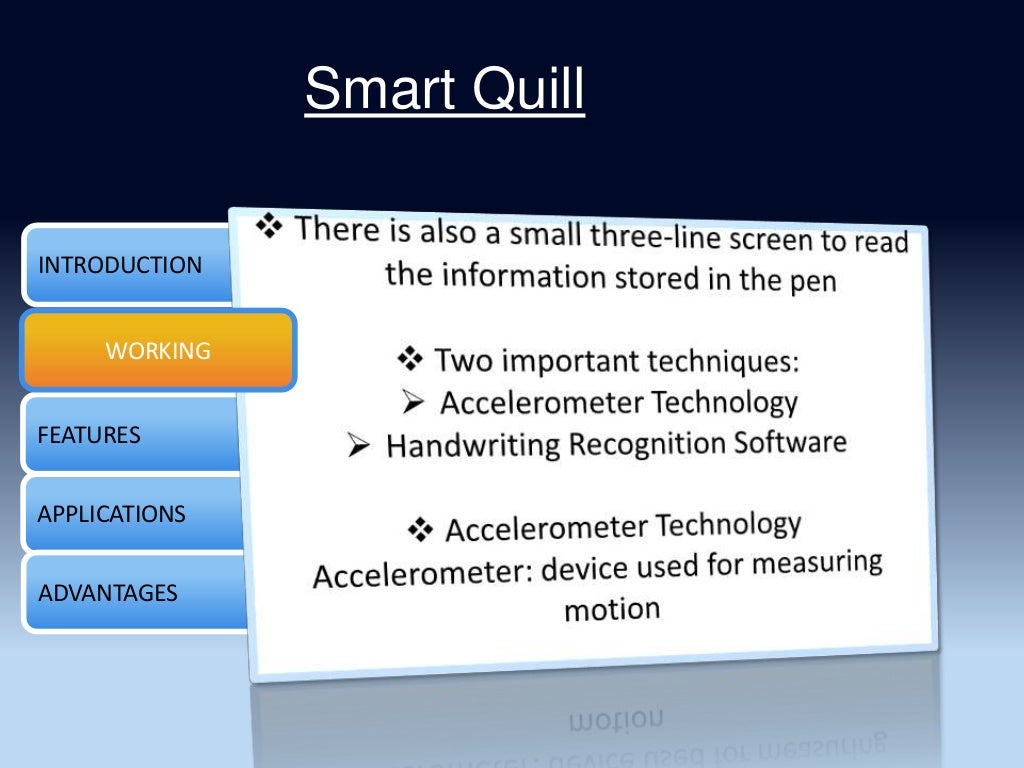 Smart quill ppt