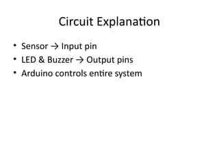 Weather Alert Arduino Smart Rain Detector Using Arduino for Automated Weather Alerts | PPTX