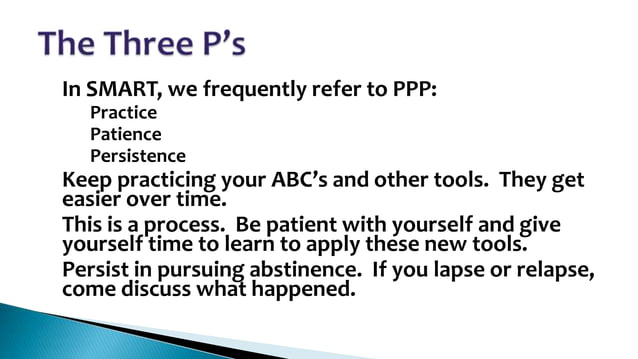 The ABCs | SMART Recovery | PPTX | Substance Abuse | Diseases and ...