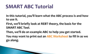 The ABCs | SMART Recovery | PPT The ABCs | SMART Recovery | PPT