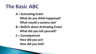 The ABCs | SMART Recovery | PPT The ABCs | SMART Recovery | PPT