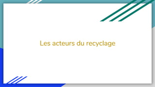 Les acteurs du recyclage
 