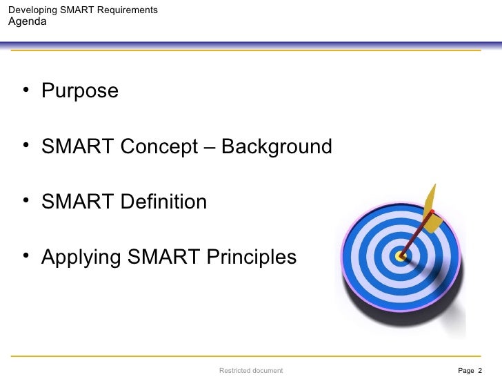 SMART Requirements