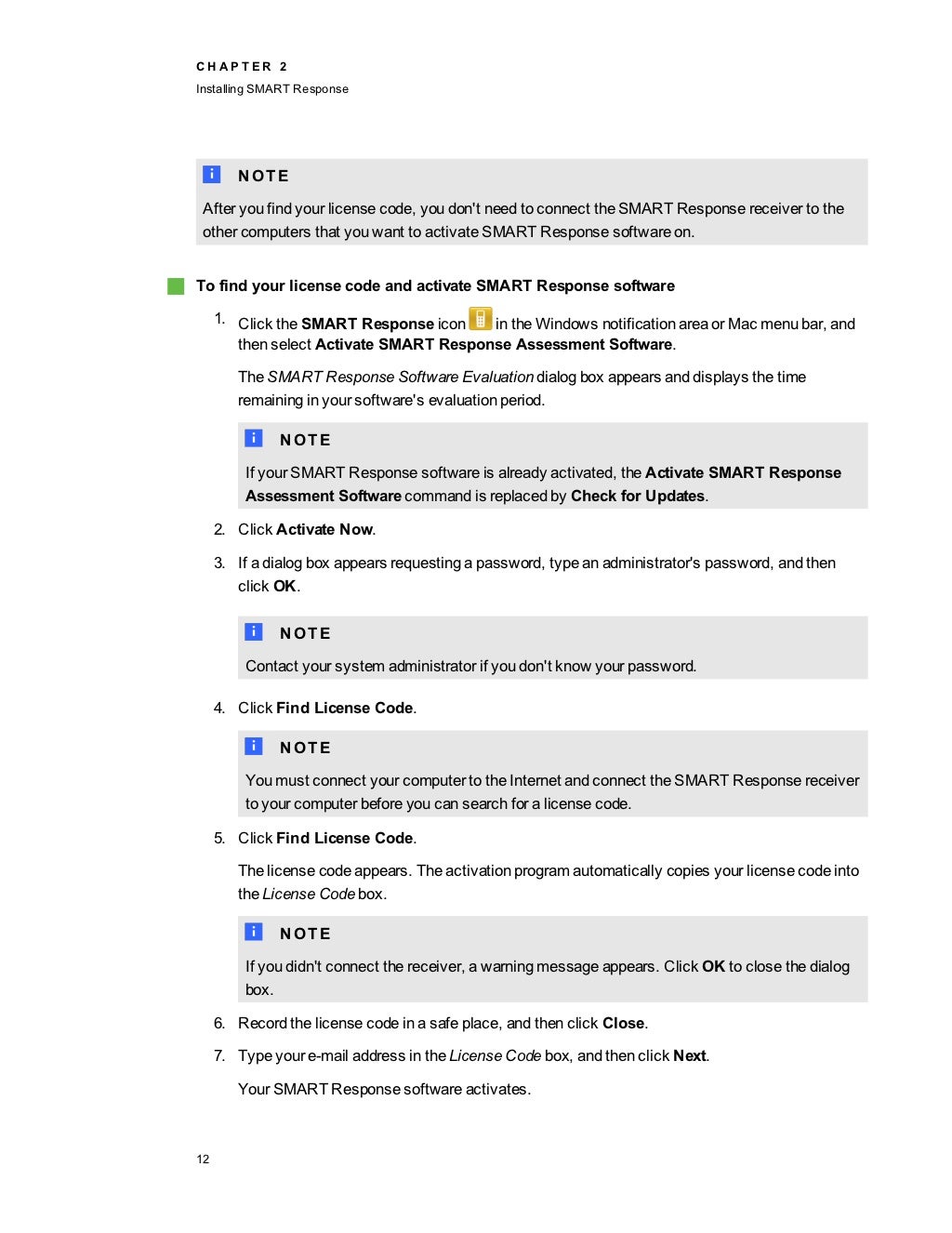 SMART PE Response Guide