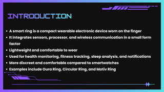 Wearable devices:Smart Ring presentation | PDF