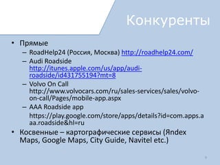 Монетизация
   Заключение агентских договоров с
    компаниями, предоставляющими услугу
   Получение комиссионных вознаграждений
   Реклама услуг и компаний различного профиля
 