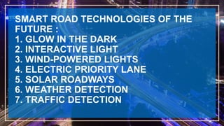 Smart roads | PPTX
