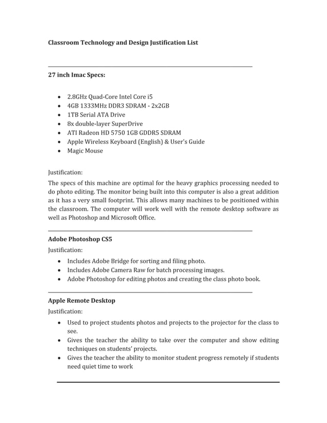 Smart Room Justification PDF