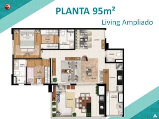 PLANTA 95m²
        Living Ampliado
 