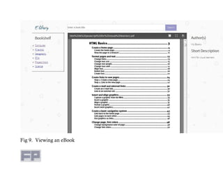 Fig 9. Viewing an eBook
 