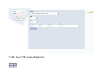 Fig 10. Bank Teller posting logdements