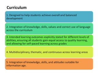 Curriculum
 