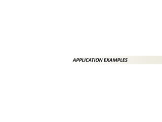 APPLICATION EXAMPLES  