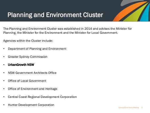 Nsw Department Of Planning And Environment Organisation Chart