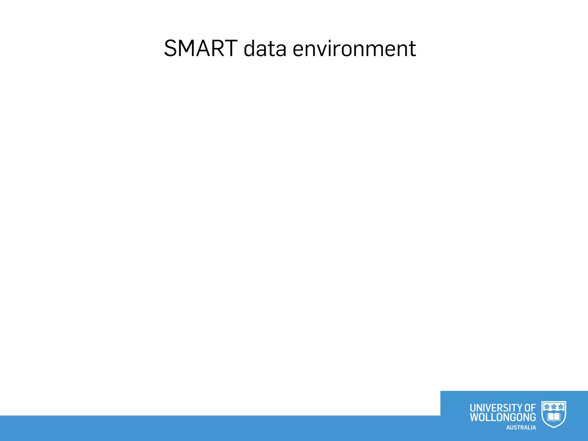 SMART data environment
 