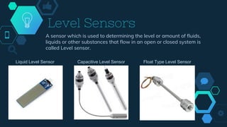 Level Sensors
A sensor which is used to determining the level or amount of fluids,
liquids or other substances that flow i...