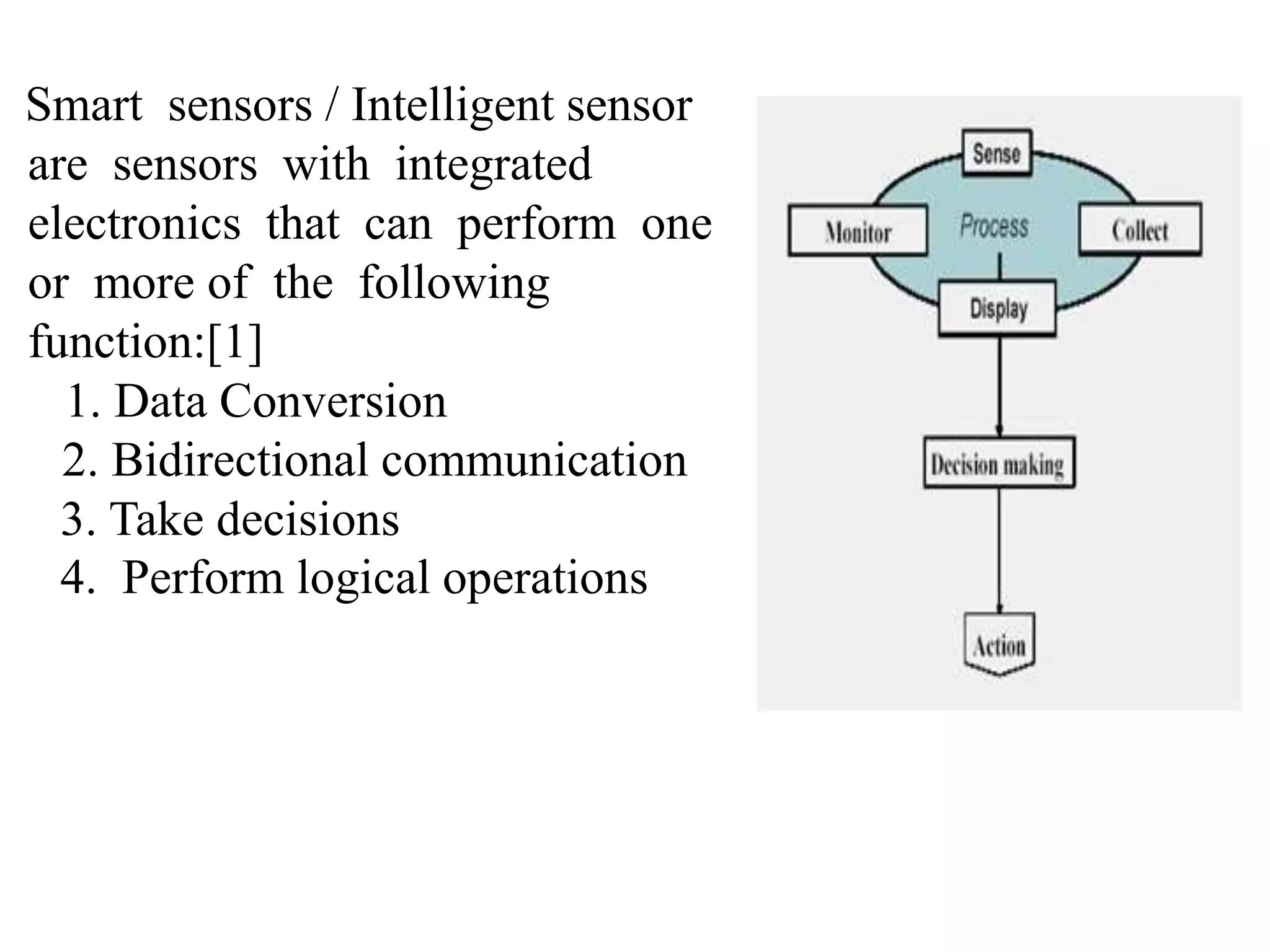 Smart sensors and their Application | PPTX