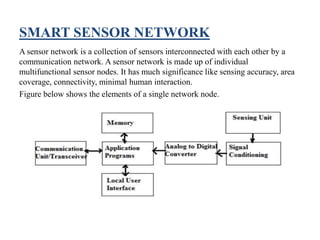 Smart sensors and their Application | PPTX
