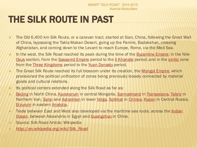 Smart Silk Road