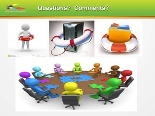 Questions? Comments?
 
