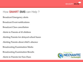 Smart Sms System Smart School Management Software | PPSX