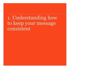 |   13 January 2008 |   Course Title |   1. Understanding how to keep your message consistent 