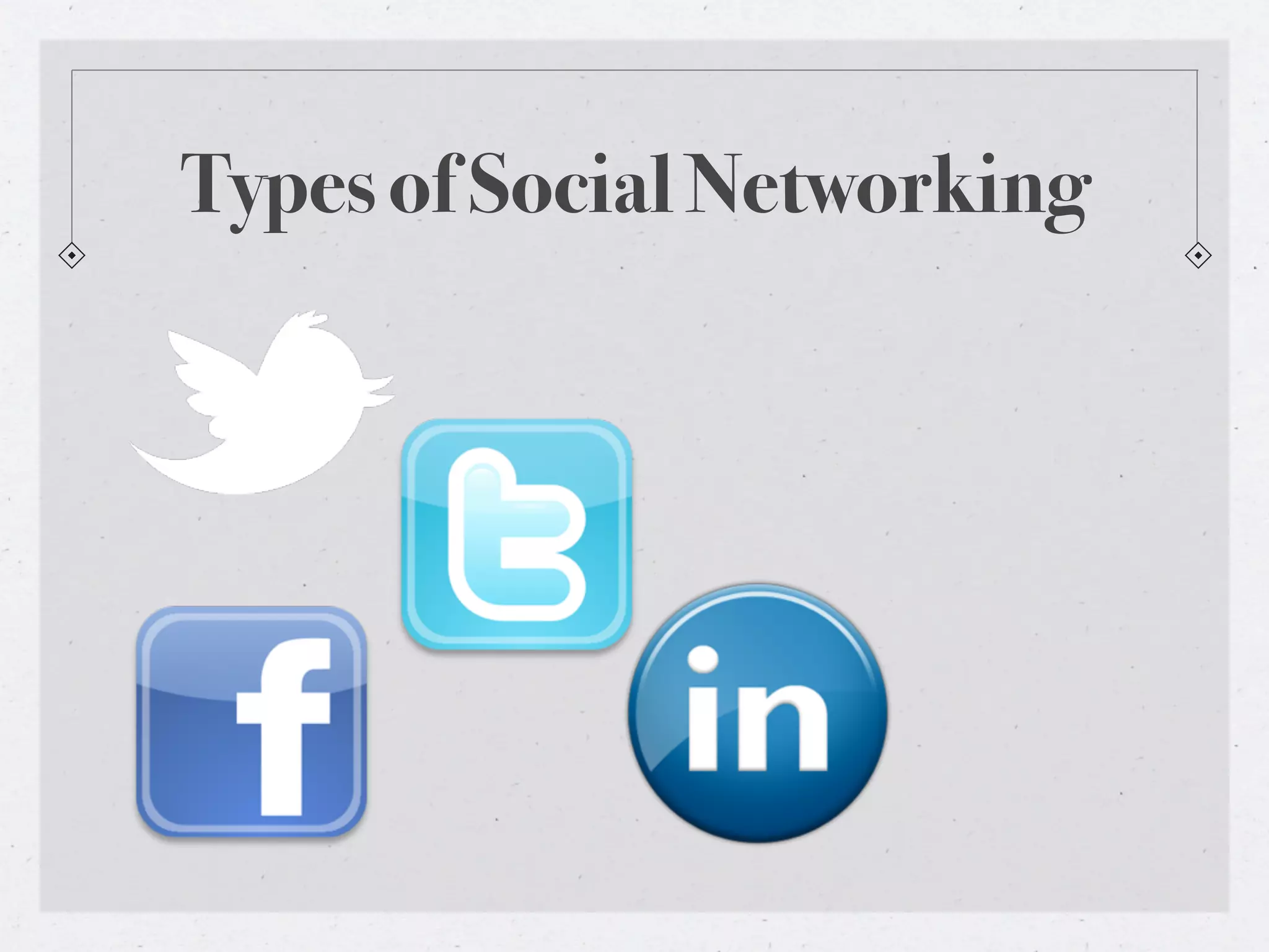 Types of Social Networking
 