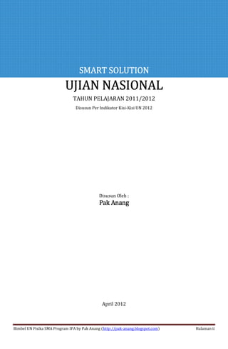 Smart solution un fisika sma 2012 (full version) | PDF