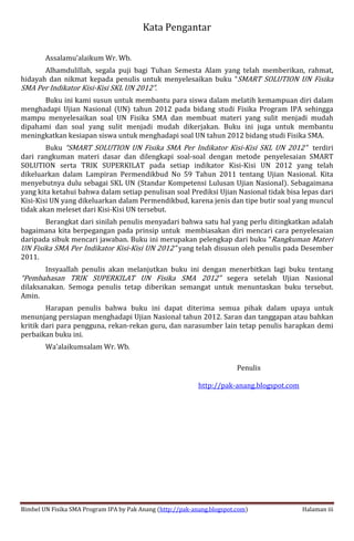 Smart solution un fisika sma 2012 (full version) | PDF