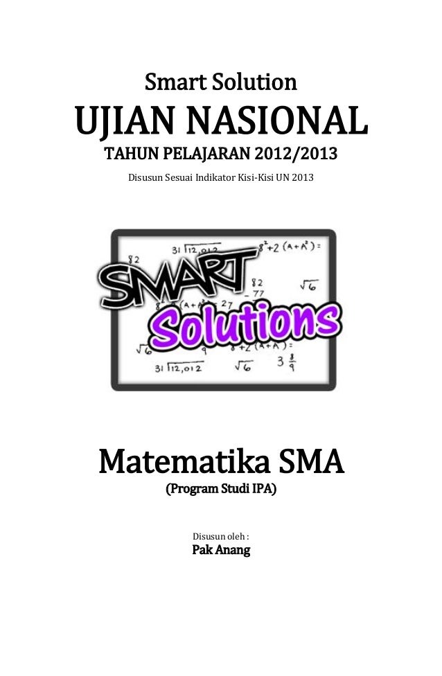 Smart Solution Un Matematika Sma 2013 Skl 2 9 Matriks