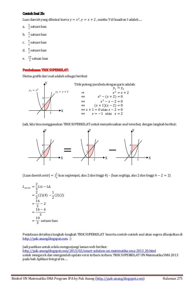 Soal dan pembahasan volume benda putar pdf