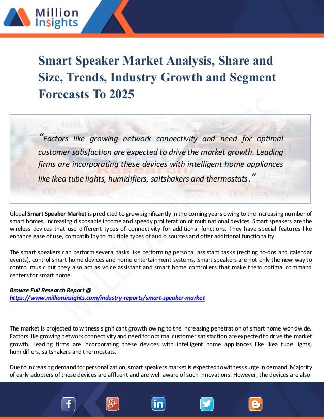 types of smart speakers