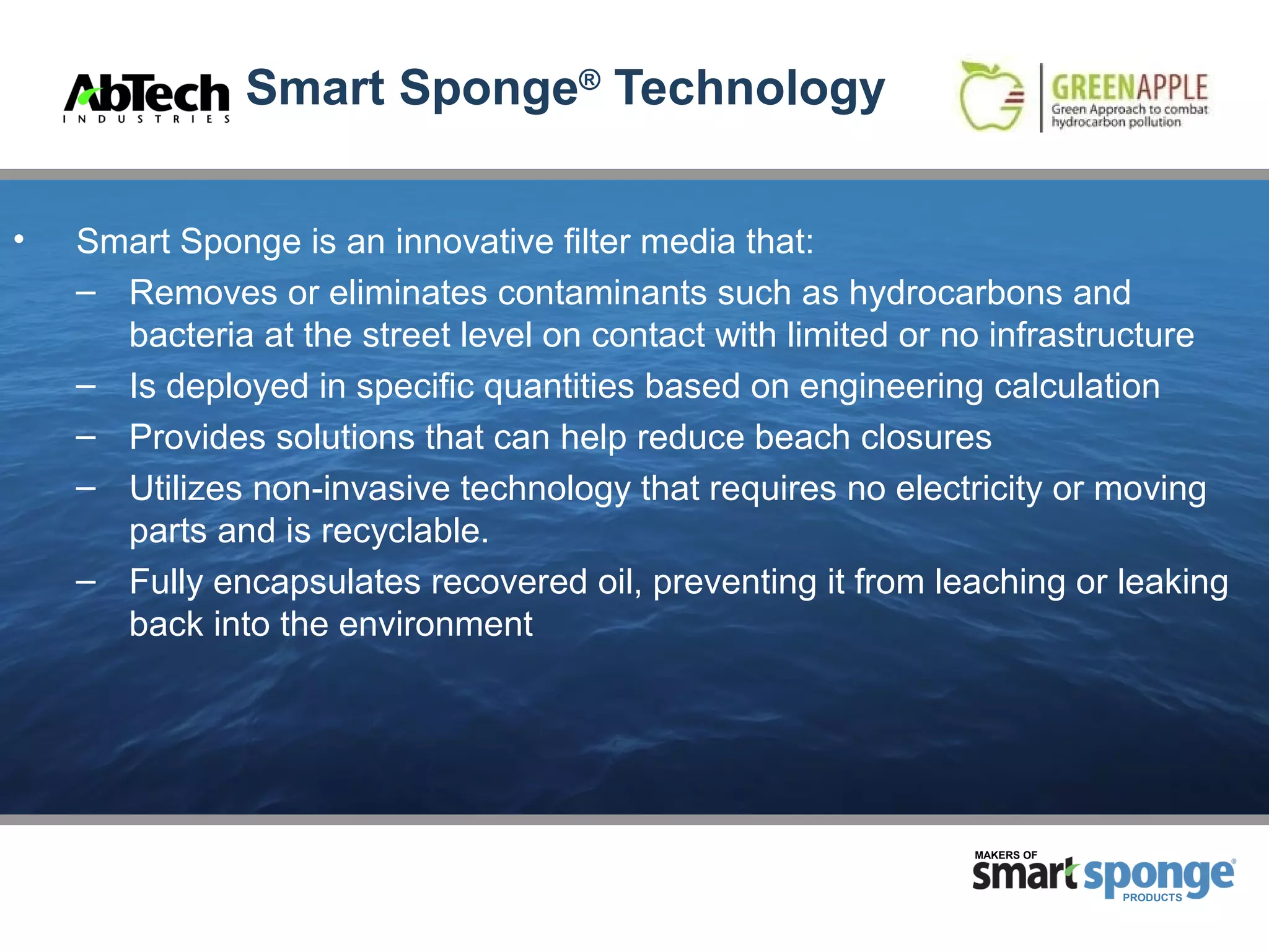 Smart Sponge Technology | PPT