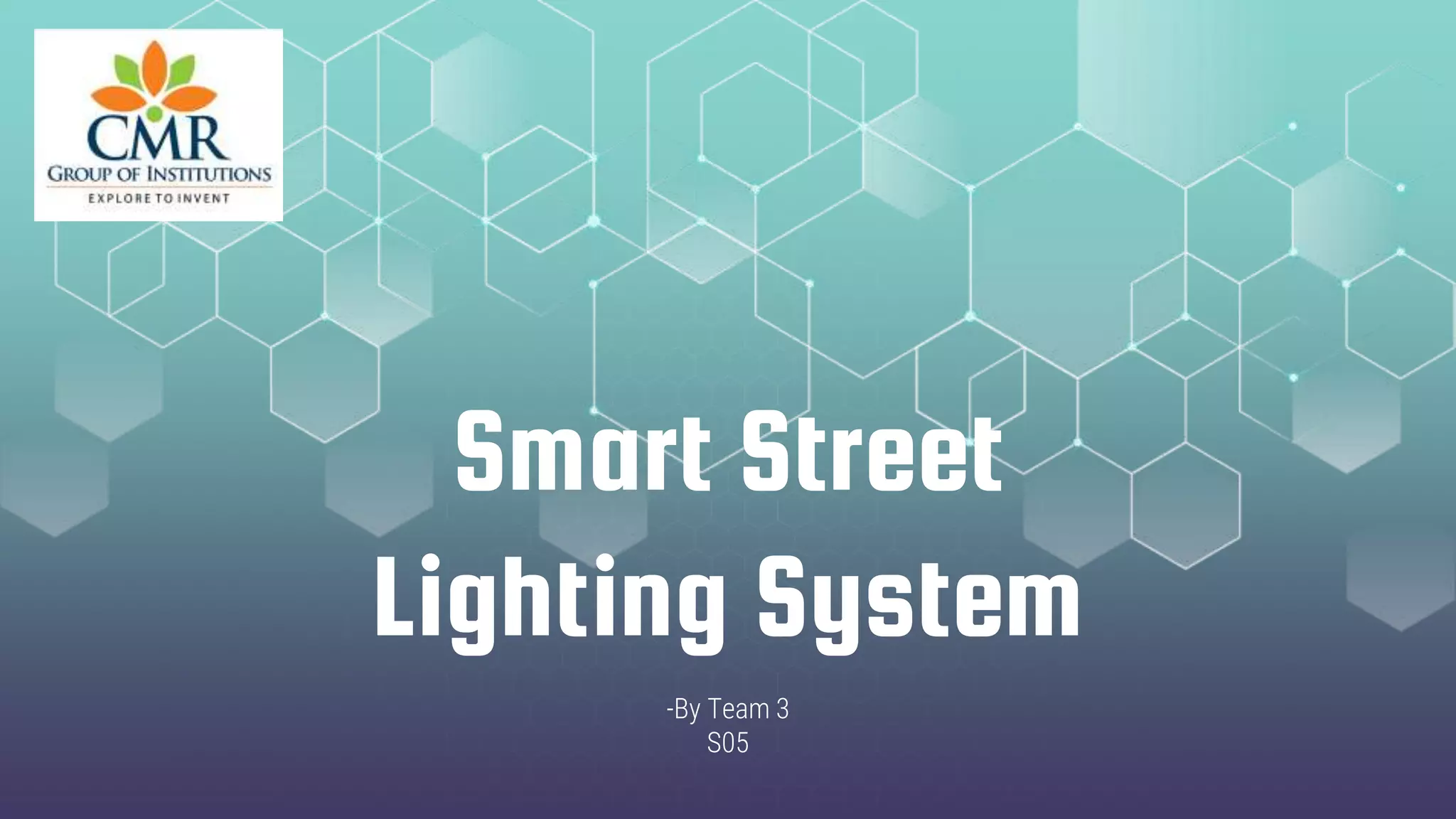 Smart street lighting system | PPTX