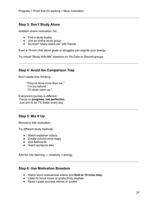Smart Study Techniques For Exam - Roshan Belsare | PDF